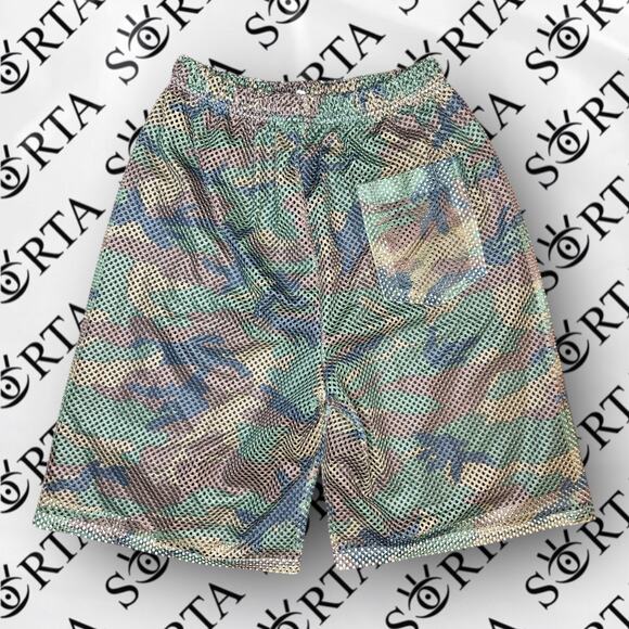 VTG 90s Master P No Limit Soldier Camo Mesh Shirt and Shorts Set Size L - Picture 2 of 16